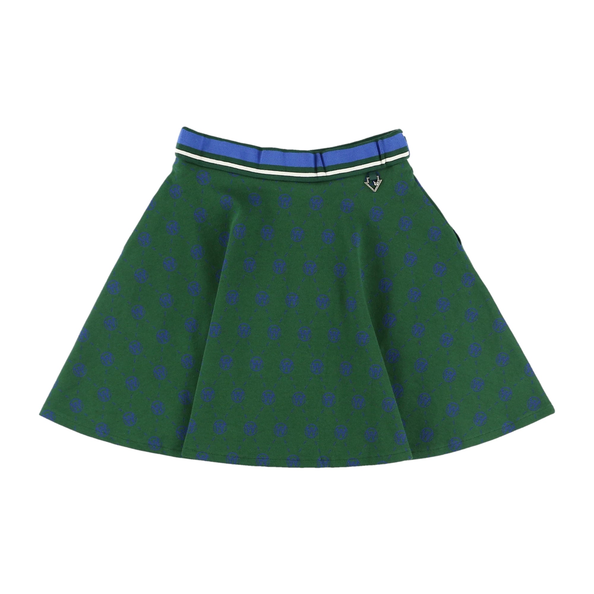 WOMEN サークルロゴストレッチJQD スカート グリーン