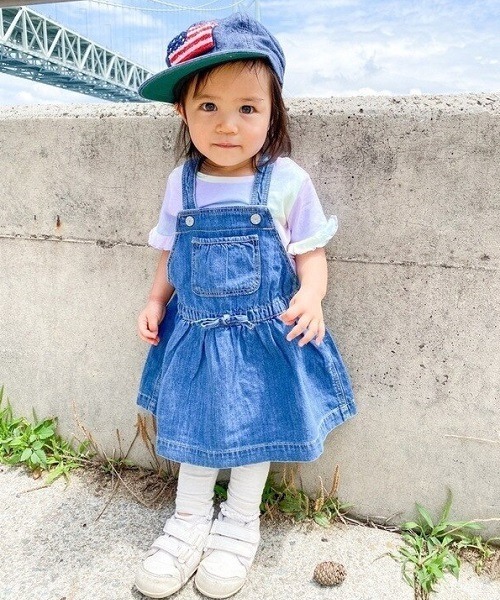 GAP（ギャップ）の「デニムサロペットスカート (ベビー)（ジャンパー