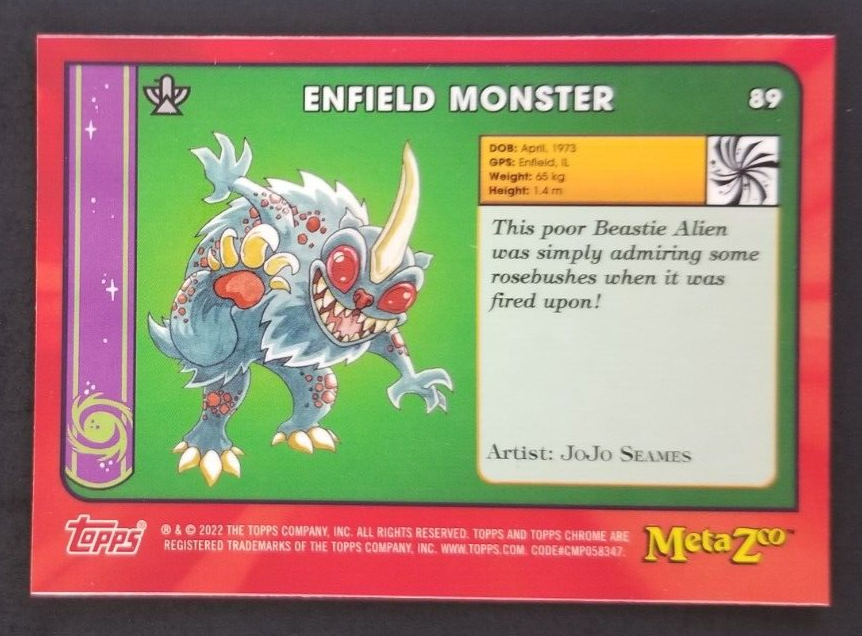 Enfield Monster 2022 MetaZoo Topps Chrome Card #89 (NM) | eBay
