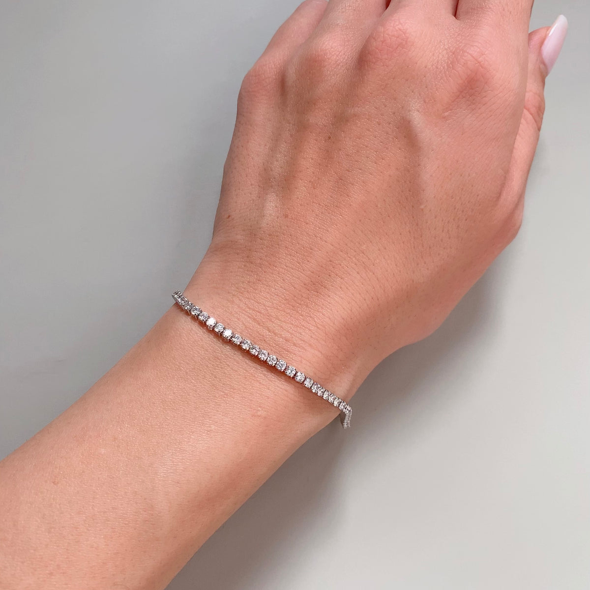 Relaxed Tennis Bracelet (~3ct) | ラボグロウンダイヤモンド テニス