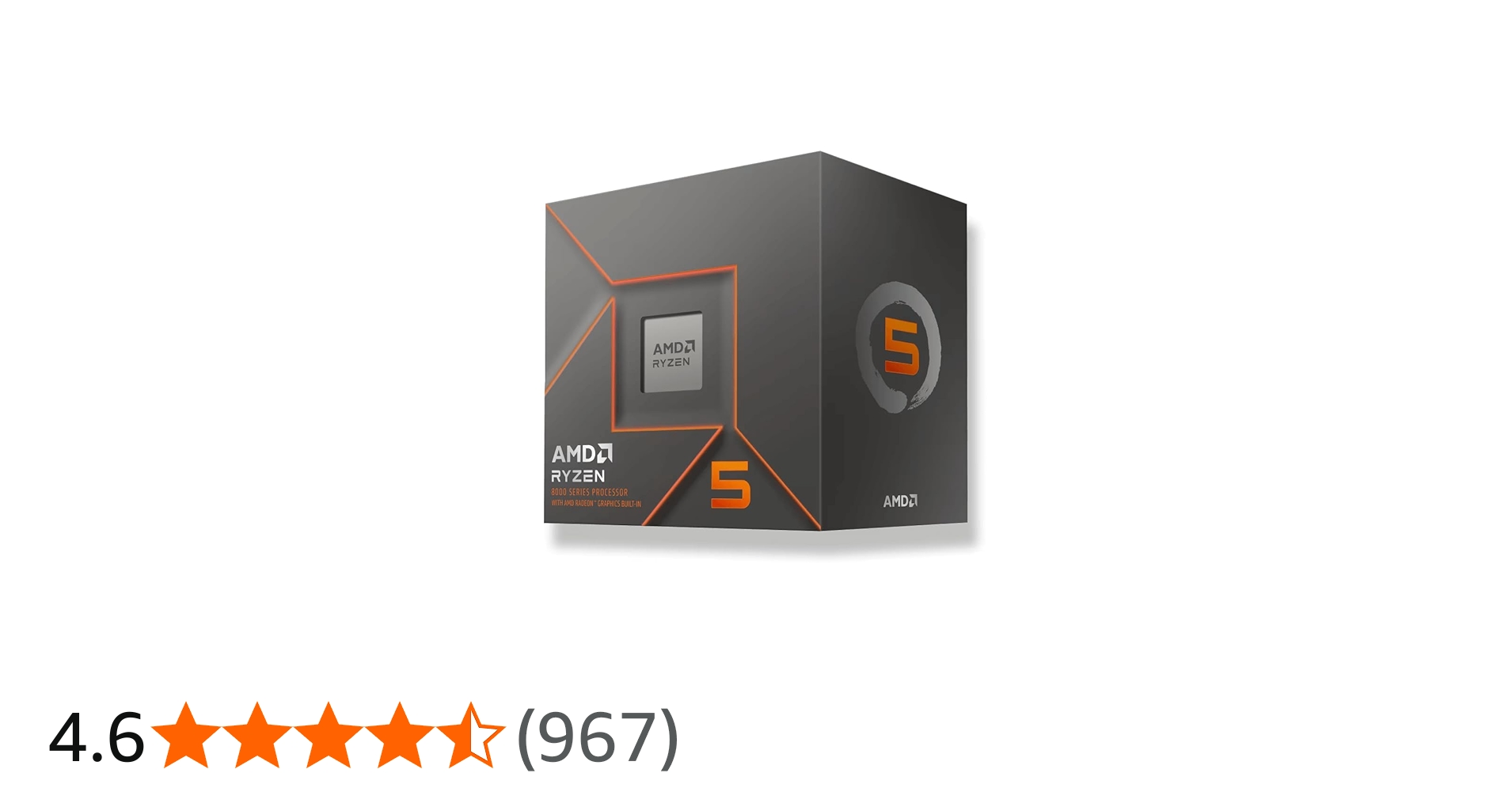 Amazon | AMD Ryzen 5 8500G with Wraith Stealth Cooler AM5 3.5GHz 6