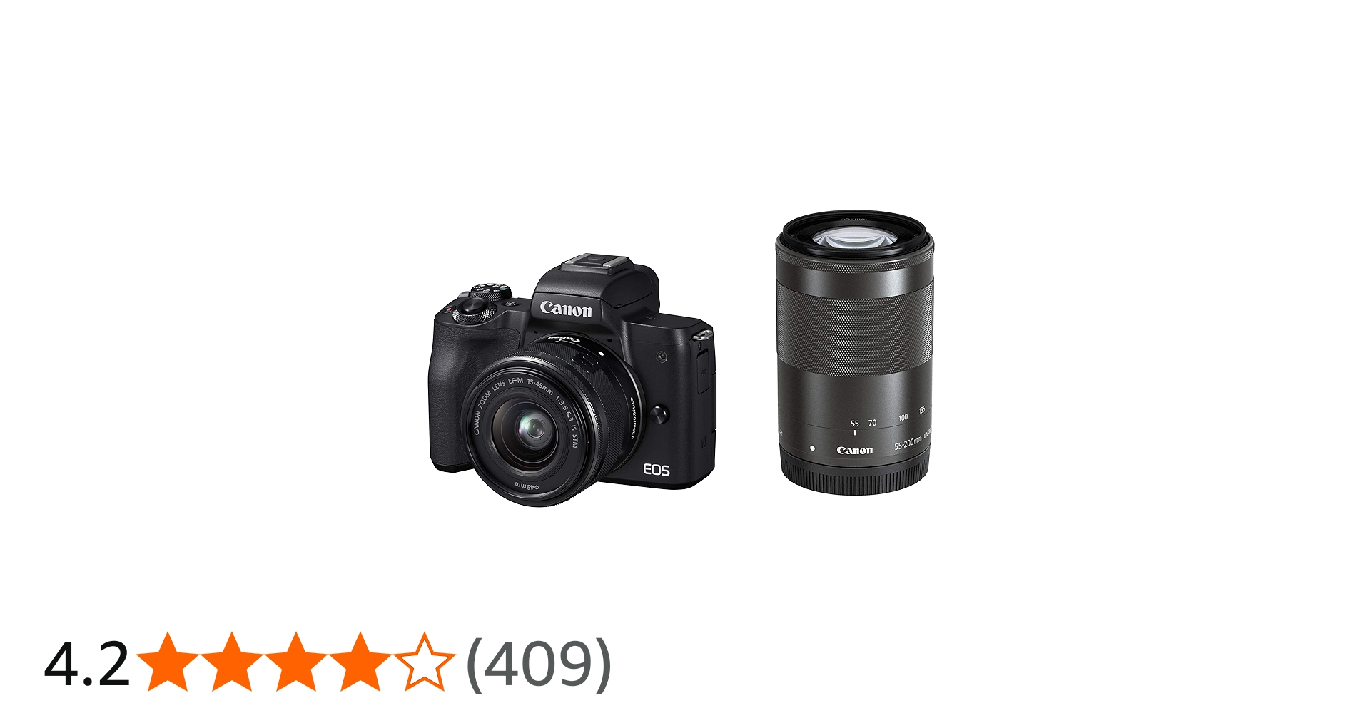 Amazon | Canon ミラーレス一眼カメラ EOS Kiss M ダブルズームキット