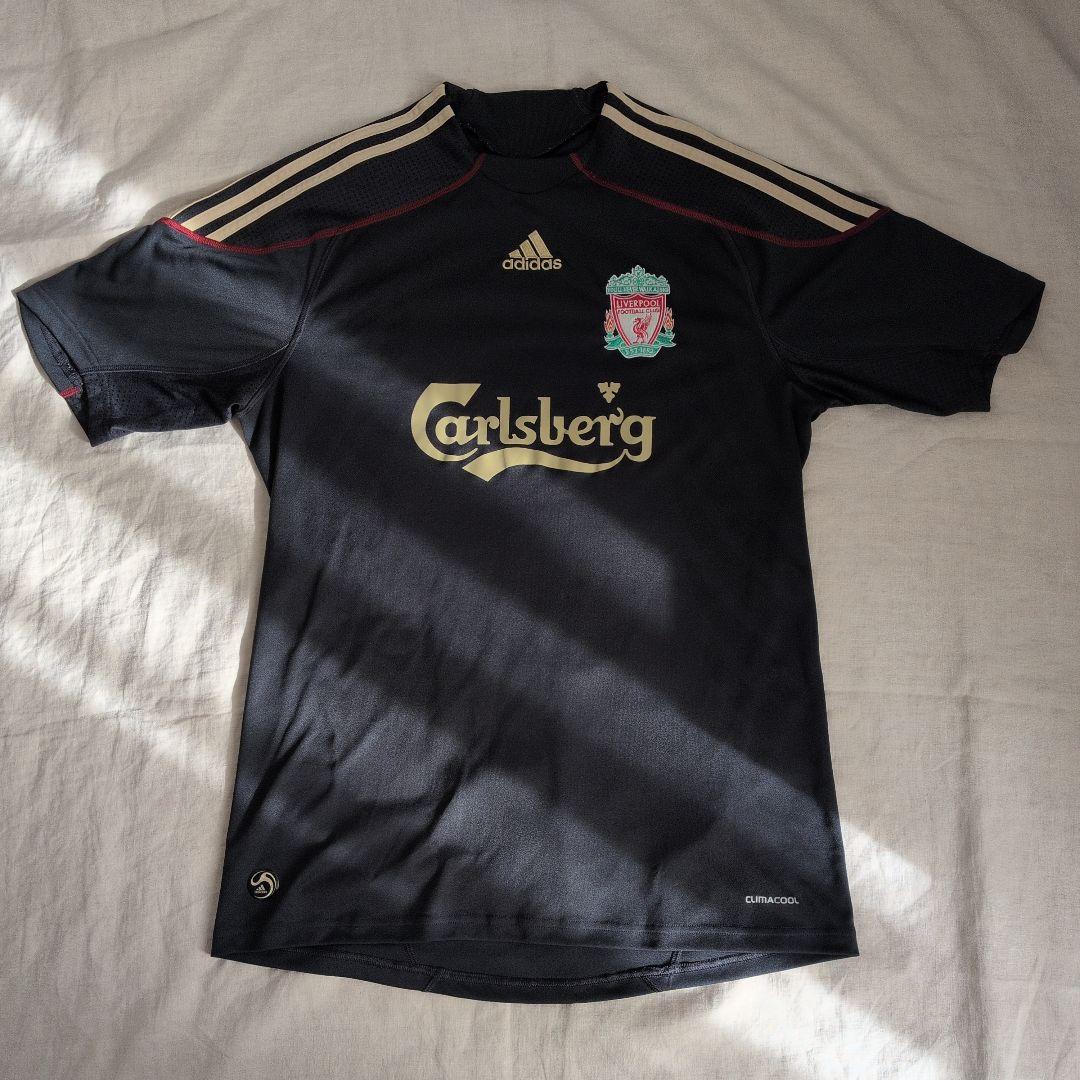 adidas製 08/09 リヴァプールユニフォーム アウェイ サイズO リバプール 25-26 アウェイ 半袖 ユニフォーム No.9 イサク【adidas