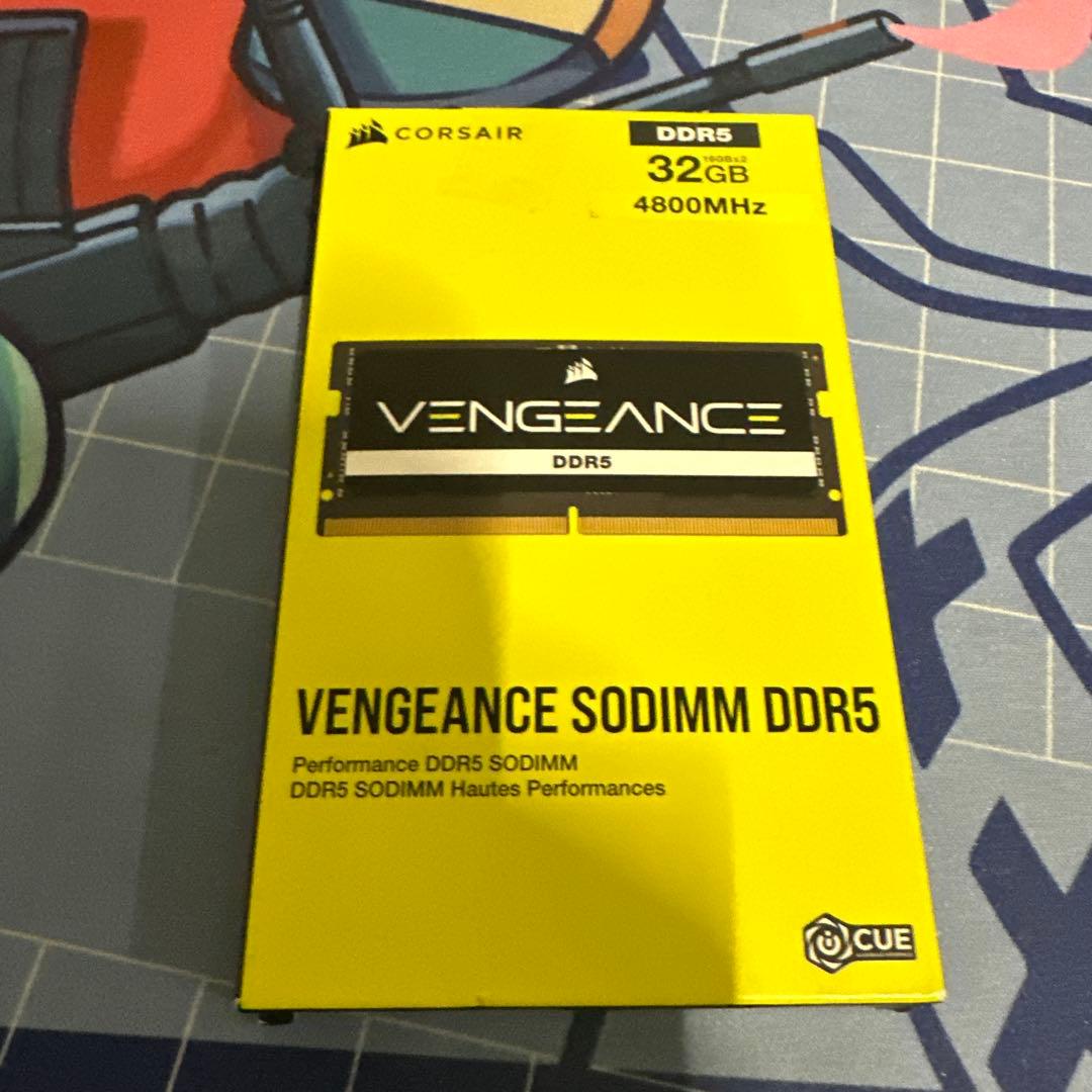 DDR5-4800MHz ノートPC用 メモリ DDR5 16GB×2枚 crucial（クルーシャル） 2枚 16gb ×2 ( 32GB ) ddr5 4800 ノート