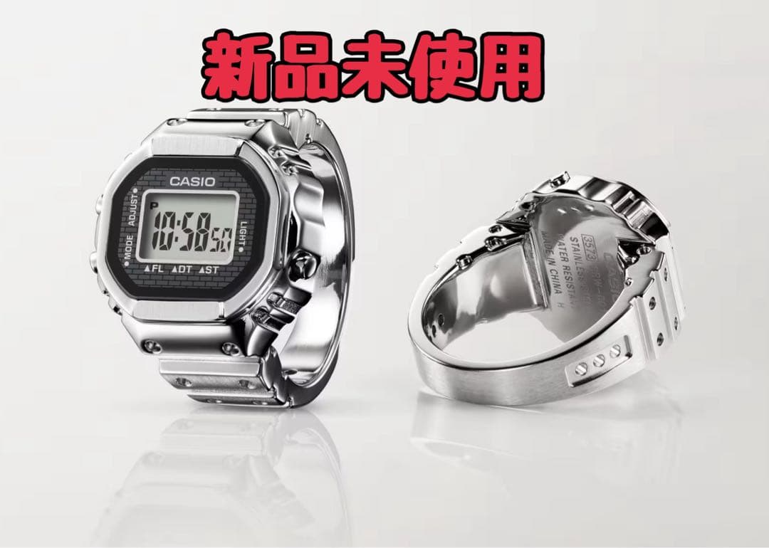 新品未使用　CASIO RING WATCH CRW-001-1JR シルバー CRW-001-1JR | CASIO